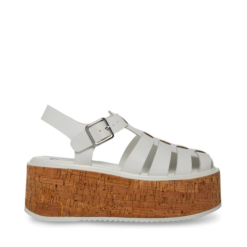 Sandalias de Plataforma Steve Madden Lazlo Cuero Mujer Gris | ES ZVE923